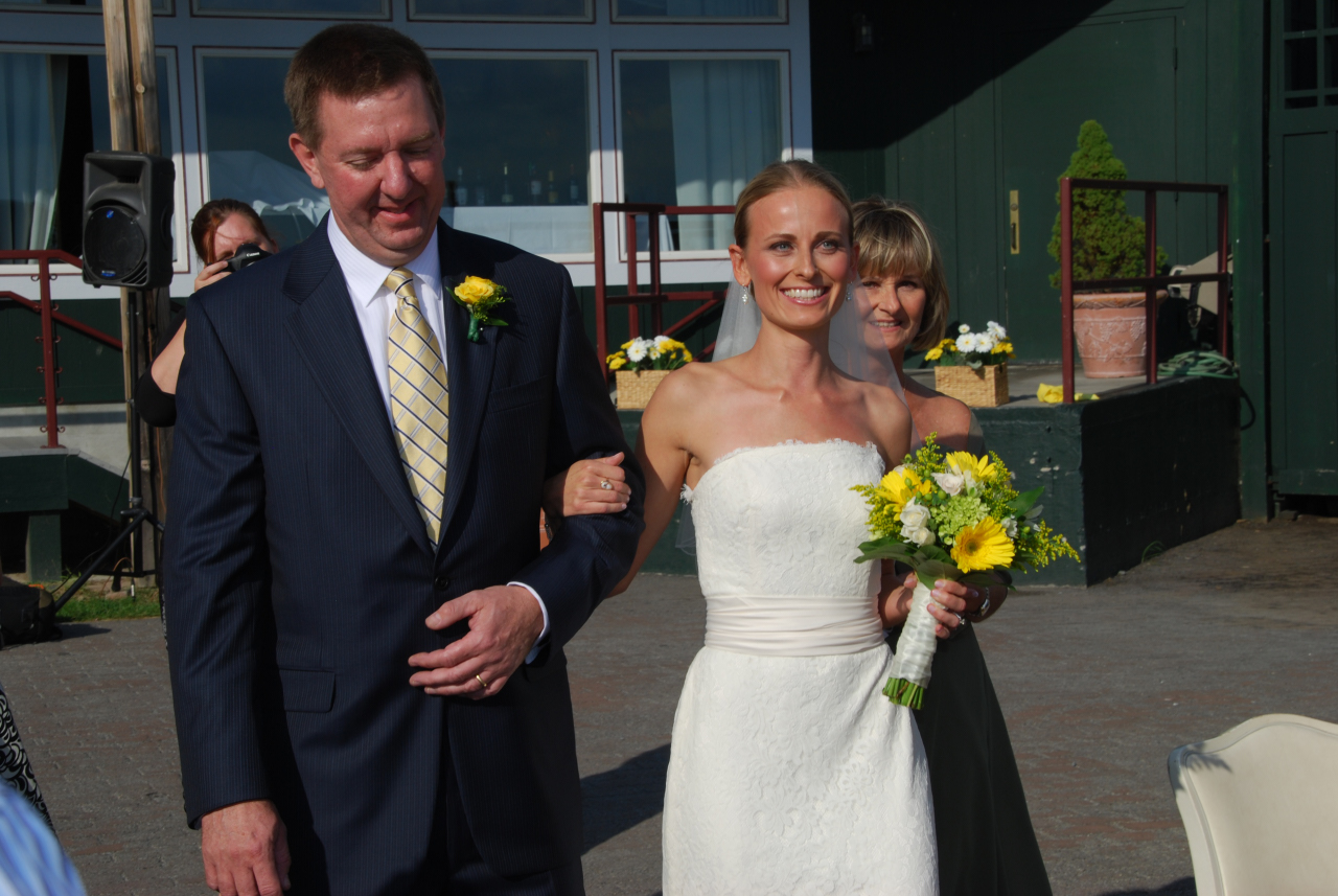 John, Suzanne, and Wendy at Suzanne's Wedding